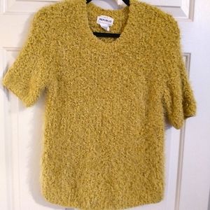 For the Republic Super Soft Fuzzy Lime Green Sweater